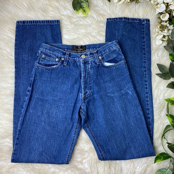 Fendi Vintage Denim Jenas sz 27 - Picture 1 of 9